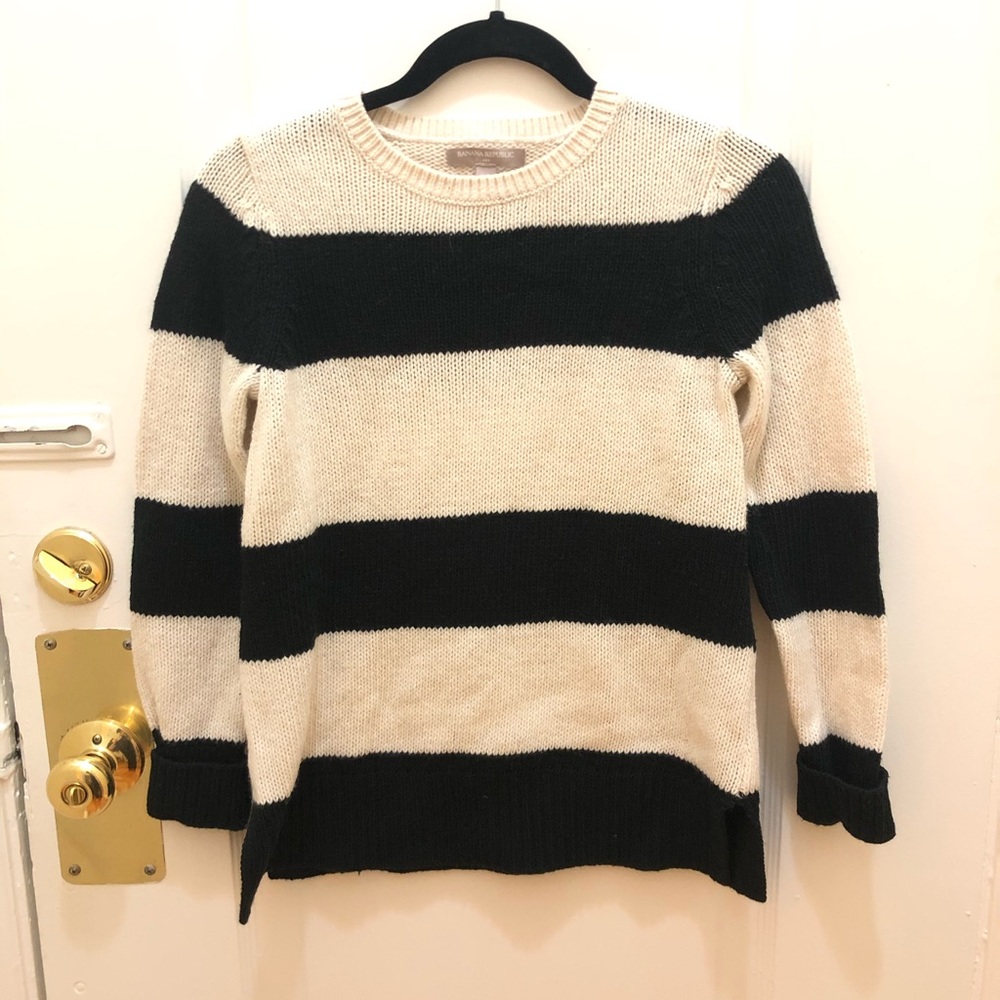 Banana Republic Striped Knit Sweater